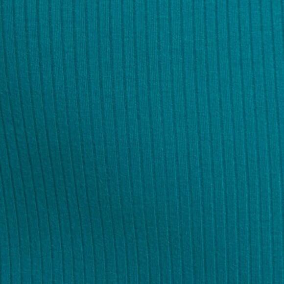 Fourteenth Place NWT Jade Green Ribbed Knit Collared Long Sleeve Button Dress M - Picture 8 of 11